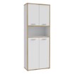Forte Шафа з дверцятами 85 см Keflavik Білий/Дуб Artisan, KFLR822-C881 - Home Club, зображення 4