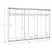 Forte Шафа 300 см Sophistispace, пісочний, SSQS23411-U60 - Home Club, зображення 8