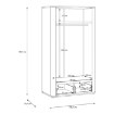 Forte Шкаф 110 см Breathtaker, песочный, BTHS821-U60 - Home Club, изображение 18