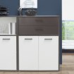Forte Шкафчик 90 см с ящиками Keflavik, белый/графитовый, KFLK322-J53 - Home Club, изображение 2