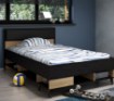 Forte Подростковая кровать 120x200 см Lya, дуб Mauvella/дуб Cabezone, LYAL1122-M687 - Home Club