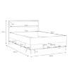Forte Подростковая кровать 120x200 см Lya, дуб Mauvella/дуб Cabezone, LYAL1122-M687 - Home Club, изображение 4