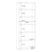 Forte Біла шафа з полицями, T2KK821-120 - Home Club, зображення 7