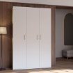 Forte Шкаф 130 см, белый, HMNS931-120 - Home Club, изображение 2