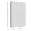 Forte Шкаф 130 см, белый, HMNS931-120 - Home Club, изображение 11