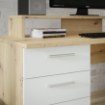 Forte Письменный стол 145x60 см с надставкой для монитора, цвет «Secret Grey»/«Дуб Artisan», MT980-M823 - Home Club, изображение 9