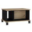 Forte Прямокутний журнальний столик 80x55 см Trondheim, дуб Artisan/чорний дуб, TDHT511-C773 - Home Club, зображення 3
