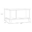 Forte Прямокутний журнальний столик 80x55 см Trondheim, дуб Artisan/чорний дуб, TDHT511-C773 - Home Club, зображення 4