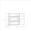 Forte Комод, LNBK222B-M216 - Home Club, зображення 8