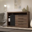 Forte Комод 160 см Recover «Чорний дуб»/«Шляхетний дуб», BLQK351L-N09 - Home Club