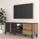Forte Тв-тумба 155 см Hayato, черный/альпийская ель, HYTT231R-M215 - Home Club