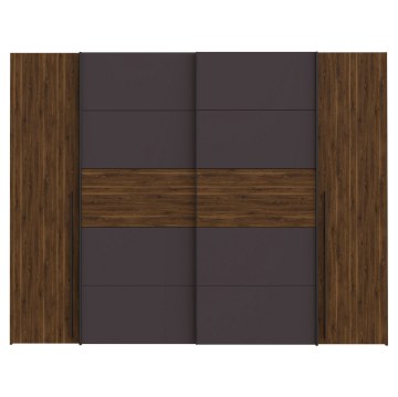 Forte Шкаф 270 см Narago, орех Bakersfield/графит, NRGS82511-M354 - Home Club
