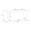 Forte Розкладний стіл 160x90 см Penkridge Secret Grey/Дуб благородний, TBLT7029-M848 - Home Club, зображення 8