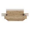 Forte Ліжко з тумбочками 160x200 см Tanaia Дуб Artisan/Пісочний, TNAL2162-Q224 - Home Club, зображення 2