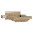 Forte Ліжко з тумбочками 160x200 см Tanaia Дуб Artisan/Пісочний, TNAL2162-Q224 - Home Club, зображення 4