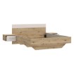 Forte Ліжко з тумбочками 160x200 см Tanaia Дуб Artisan/Пісочний, TNAL2162-Q224 - Home Club, зображення 5