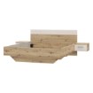 Forte Ліжко з тумбочками 160x200 см Tanaia Дуб Artisan/Пісочний, TNAL2162-Q224 - Home Club, зображення 6