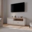 Forte Шафа 150 см Pontypool Білий/Дуб «Ріва», PNTT121L-Q214 - Home Club