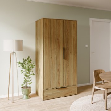 Forte Шкаф 100 см Orkney, дуб Mauvella, OKYS821-D108 - Home Club