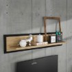Forte Полиця в стилі лофт 140 см Trondheim, дуб Artisan/чорний дуб, TDHB11-C773 - Home Club