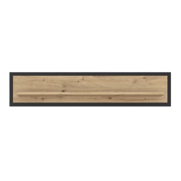 Forte Полка в стиле лофт 140 см Trondheim, дуб Artisan/черный дуб, TDHB11-C773 - Home Club