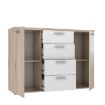 Forte Комод 130 см Winnie, дуб «Сонома»/белый, WNK26-Q45 - Home Club, изображение 3