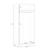 Forte Шафа 90 см Econobox 2, біла, ECBS921-120 - Home Club, зображення 10