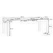 Forte Розкладний стіл 140x90 см Tuluza, білий, PRTT402-C04 - Home Club, зображення 5
