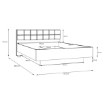 Forte Двуспальная кровать 160x200 см с ящиком для хранения Bellevue, черный дуб/благородный дуб, BLQL5164-L41 - Home Club, изображение 7
