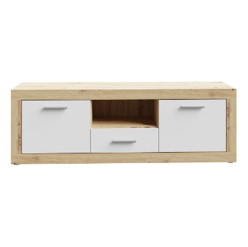 Forte Тв-тумба 150 см Baccio, дуб Artisan/белый, BCCT134-C804 - Home Club