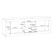 Forte Тумба під телевізор 150 см Baccio Дуб Artisan/Білий, BCCT134-C804 - Home Club, зображення 7