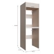 Forte Шафка 67 см Washcab, пісочно-бежевий, WCTO200-U71S - Home Club, зображення 7