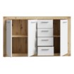 Forte Комода 155 см Baccio Дуб Artisan / Білий, BCCK241-C804 - Home Club, зображення 3