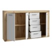 Forte Комода 155 см Baccio Дуб Artisan / Білий, BCCK241-C804 - Home Club, зображення 5
