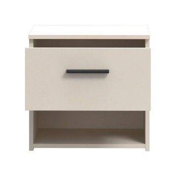 Forte Приліжкова тумба 45 см із шухлядою Ingalill, пісочний, WKTK012-U60 - Home Club