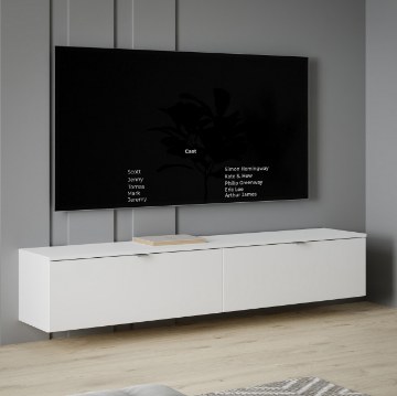 Forte Настенный шкаф для телевизора 180 см Libertad, белый, LBTT121-Z12 - Home Club
