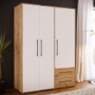 Forte Шафа 150 см із шухлядами, дуб Artisan/білий, MKSS833-C830 - Home Club