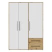Forte Шафа 150 см із шухлядами, дуб Artisan/білий, MKSS833-C830 - Home Club, зображення 2