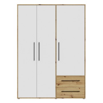 Forte Шкаф шириной 150 см с ящиками, дуб Artisan/белый, MKSS833-C830 - Home Club