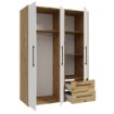 Forte Шафа 150 см із шухлядами, дуб Artisan/білий, MKSS833-C830 - Home Club, зображення 5