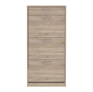 Forte Шкафчик для обуви 60 см с ящиком Niko, дуб «Сонома», NIKD311-D30F - Home Club