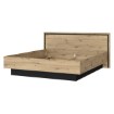 Forte Двоспальне ліжко 180x200 см Trondheim Дуб Artisan/Дуб чорний, TDHL1182-C773 - Home Club, зображення 4