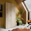 Forte Шкаф шириной 80 см с штангой и полкой, дуб «Сонома», JOES723-D30F - Home Club