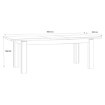 Forte Раздвижной стол 180x90 см Kaszimiro, дуб Waterford/чёрный, TBLT7034-M465 - Home Club, изображение 8