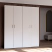 Forte Шкаф 180 см, белый, HMNS941-120 - Home Club, изображение 2