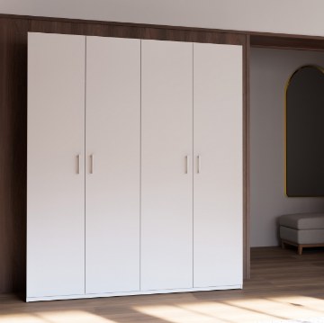 Forte Шкаф 180 см, белый, HMNS941-120 - Home Club