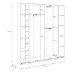Forte Шкаф 180 см, белый, HMNS941-120 - Home Club, изображение 12