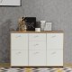 Forte Комод 115 см Best Chest, белый/дуб Artisan, SQNK233-C804 - Home Club