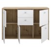 Forte Комод 115 см Best Chest Білий/Дуб Artisan, SQNK233-C804 - Home Club, зображення 3