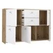 Forte Комод 115 см Best Chest Білий/Дуб Artisan, SQNK233-C804 - Home Club, зображення 5